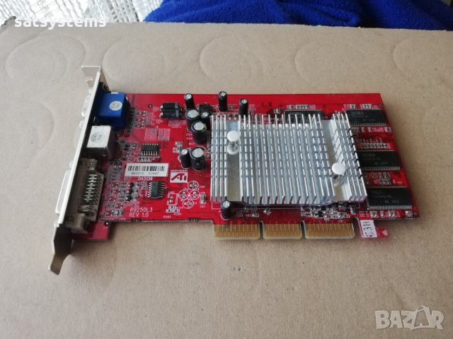 Видео карта ATi Radeon GeCube R9250 128MB DDR 64bit AGP, снимка 5 - Видеокарти - 34907746