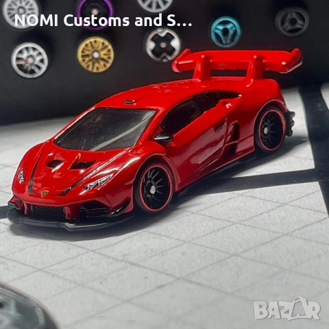 Hot Wheels Ferrari F40 Competizione & Lamborghini Huracan Super Trofeo , снимка 9 - Коли, камиони, мотори, писти - 52822576