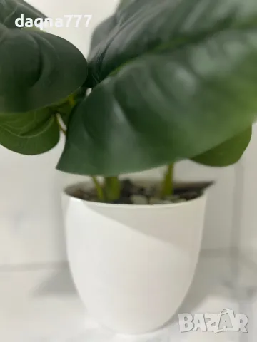 Красиво изкуствено растение в саксия, Cozevdnt, зелено