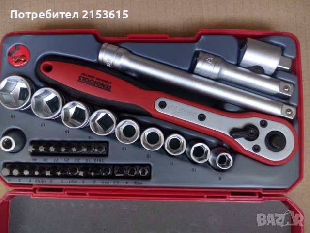 teng tools тенг гидория 3/8 34 части камъни комплект хром ванадий, снимка 4 - Куфари с инструменти - 42289343