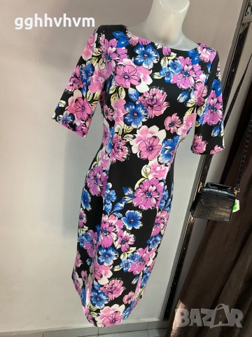 Рокля на цветя с/м, снимка 3 - Рокли - 52927243