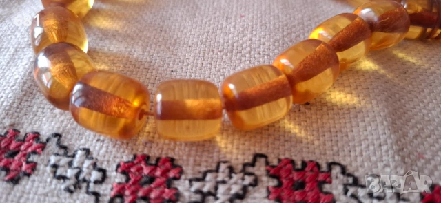 Кехлибарена броеница, снимка 2 - Антикварни и старинни предмети - 53938136