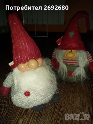 Нови с етикет коледни гноми 32см.(цената е на бр.), снимка 2 - Декорация за дома - 48115305
