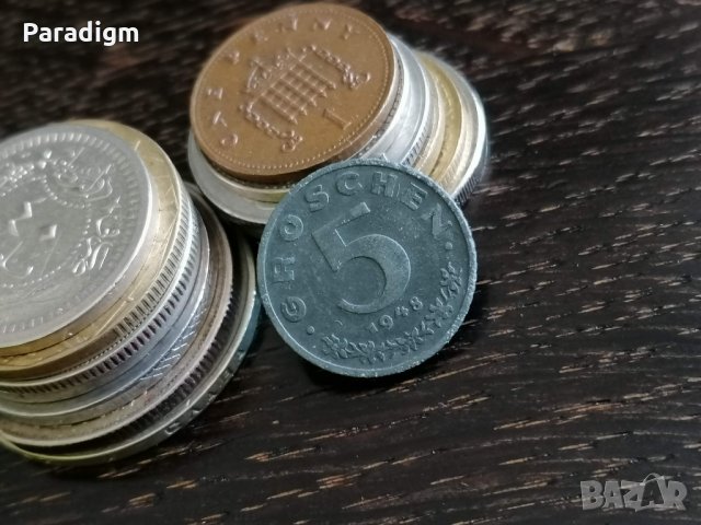 Mонета - Австрия - 5 гроша | 1948г., снимка 1 - Нумизматика и бонистика - 29239266