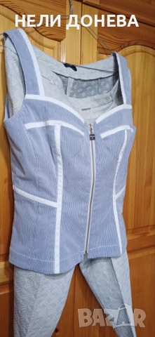 Разкошен Костюм 3 Части на OLTE Италия-Сако+Панталон+Бюстие!НОВИ!, снимка 8 - Костюми - 54044628