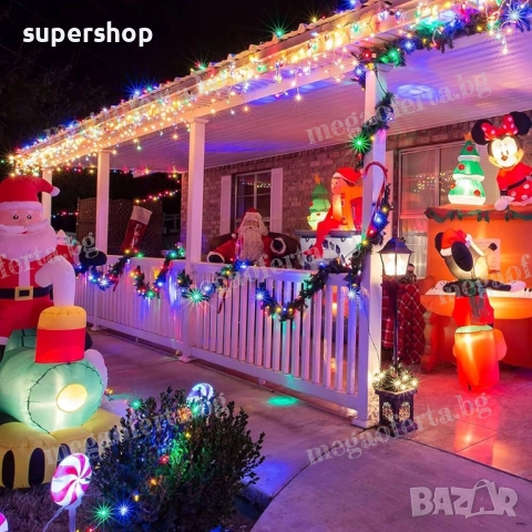 Светещ Коледен Гирлянд 50м. с 250 светодиода и 8 режима на светене , снимка 14 - Други - 52332112