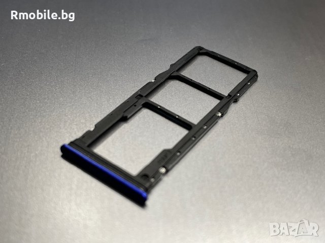 Държач Сим и SD за Xiaomi Redmi 9 лилав, снимка 1 - Резервни части за телефони - 42797629