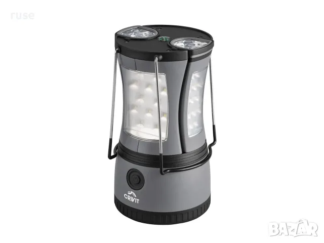 НОВА! Къмпинг лампа 2-в-1 Crivit LED фенер преносимо осветление за палатка