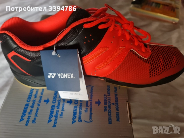 Yonex мъжки маратонки бадминтон номер 45.5 стелка 29.5, снимка 7 - Други спортове - 51868481
