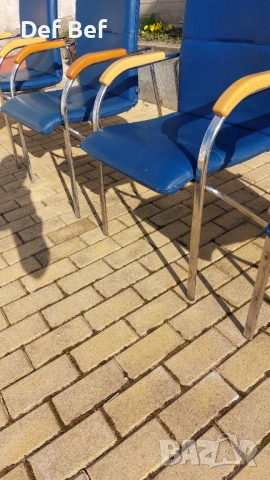 Комплект 4 офис стола + 1 подарък, снимка 3 - Столове за офис - 54118080