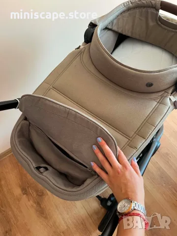 MAXI-COSI Комбинирана количка 2 в 1 OXFORD + TWILLIC TRUFFLE, снимка 5 - Детски колички - 55777464