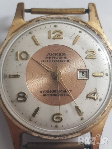 Мъжки позлатен часовник Anker, снимка 3 - Мъжки - 37322558