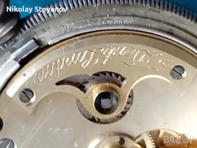 Турски джобен часовник - сребърен, снимка 9 - Антикварни и старинни предмети - 52948845