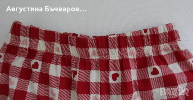 Комплект коледна пижамка с чорапки , снимка 4 - Бебешки пижами - 50114237