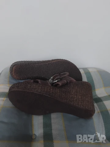 Дамски летни обувки на платформа - изцяло естествена кожа, снимка 4 - Сандали - 50787381