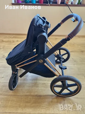 Бебешка количка Cybex Priam 4 + зимен чувал, снимка 3 - Детски колички - 55796583