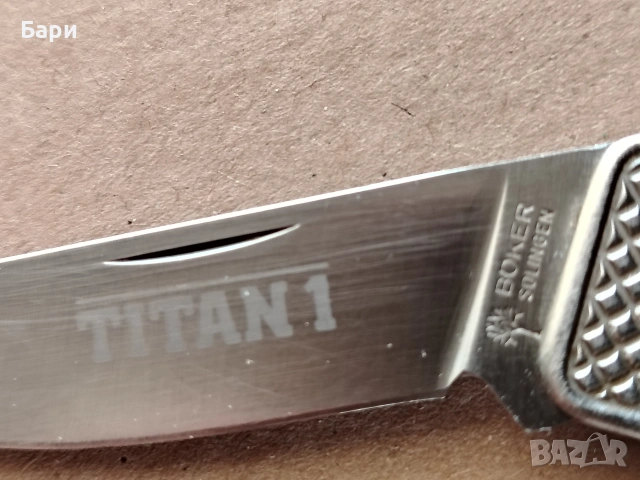 СГЪВАЕМ НОЖ ,НОЖ, НОЖКА BOKER TITAN 1 TITANIUM, снимка 6 - Ножове - 54317542