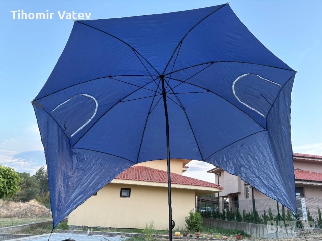 Плажен чадър с UV защита, снимка 2 - Къмпинг мебели - 51744326