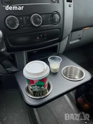 Аксесоар за Mercedes-Benz Sprinter, NCV3 2006-2018, поставка за чаши, закуски, телефон, снимка 6 - Аксесоари и консумативи - 50258089