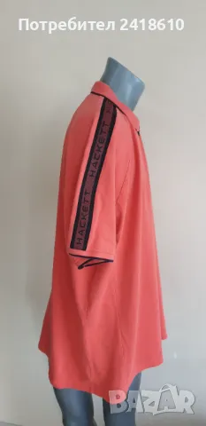 Hackett Aston Martin  3/4 Zip Pique Stretch Cotton Mens Size 2XL - 3XL  ОРИГИНАЛ! Мъжка Тениска!, снимка 4 - Тениски - 50436099