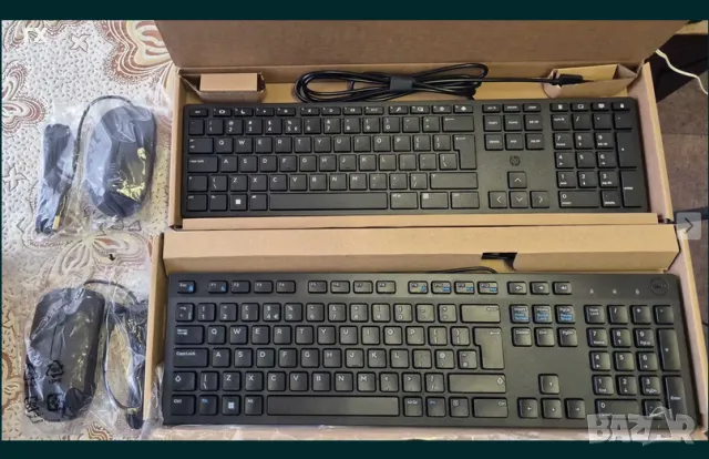HP Dell клавиатура мишка - нови комплекти