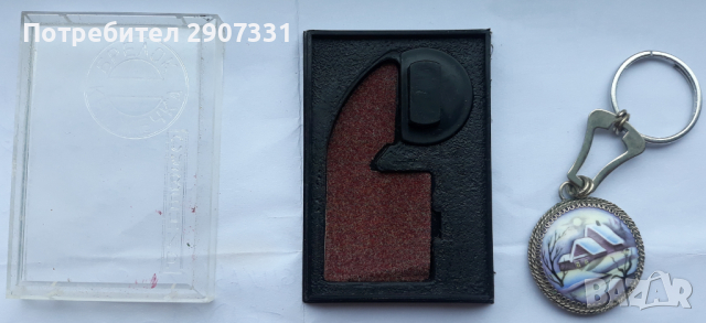 ключодържател от завода Волгоцеммаш,ссср. ръчно рисувани върху керамика, снимка 2 - Други ценни предмети - 44797910