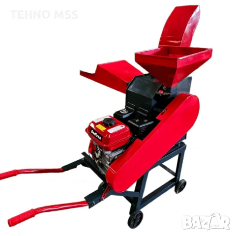 Дробилка за фураж, Фуражомелка с бензинов двигател, 7,5 к.с. (сено, люцерна, пшеница, овес и др.), снимка 2 - Градинска техника - 50218874