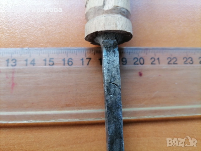 Старо ковано шило, снимка 3 - Антикварни и старинни предмети - 53301093
