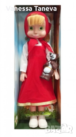 Голяма музикална детска кукла Маша от Маша и Мечокът 👧🎶🐻