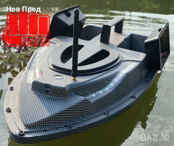 Лодка за захранка с дистанционно с GPS и 40 точков автопилот Черна V900, снимка 7 - Стръв и захранки - 42551072