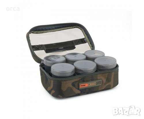 Чанта с бурканчета за стръв - FOX Camolite Glug 8 Pot Case, снимка 3 - Такъми - 38886716