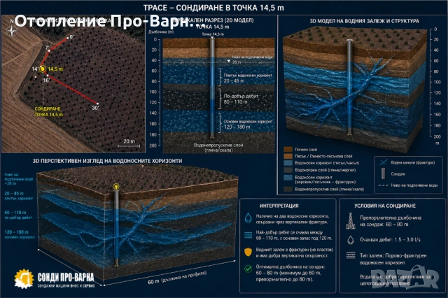 ПРОФЕСИОНАЛНО ГЕОФИЗИЧНО ИЗМЕРВАНЕ (ERT) – 32-КАНАЛЕН ТОМОГРАФ ЗА ВОДА/ ДОБРИЧ, снимка 10 - Други услуги - 54279016