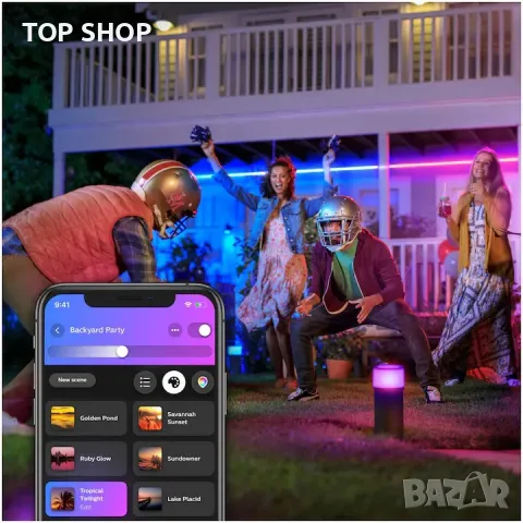 LED лента RGBW за Philips Hue, Външна, 37.5W, ZigBee Light Link, Бяла и цветна светлина, снимка 3 - Лед осветление - 48735434