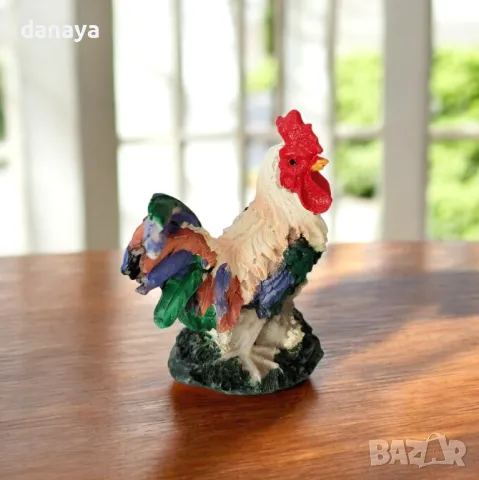 5720 Мини фигурка Петел сувенир за късмет и благополучие, 9×6 см, снимка 2 - Декорация за дома - 49244899