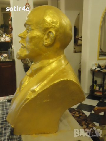 Ленин Бюст гипс 80x60 см., снимка 7 - Антикварни и старинни предмети - 40300156