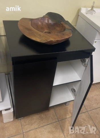 Шкаф за баня долна част ” Black 2” 60см. ПВЦ, снимка 4 - Шкафове - 53034043