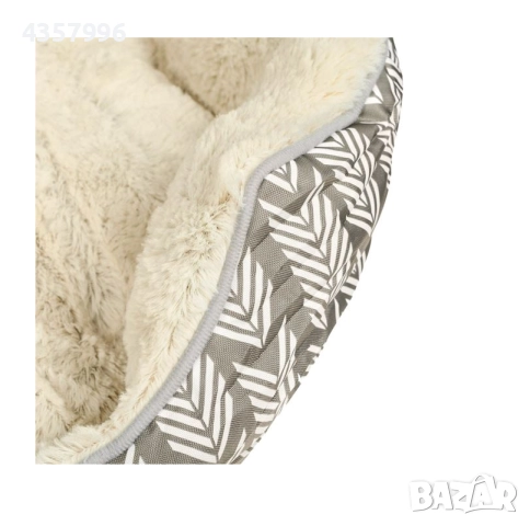 Легло за кучета, Правоъгълно, С пухкава козина, Бежов - Сив , снимка 3 - За кучета - 52081318