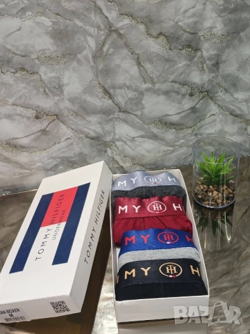 боксерки в кутия hermes hugo boss lacoste calvin klein , снимка 9 - Бельо - 51960277