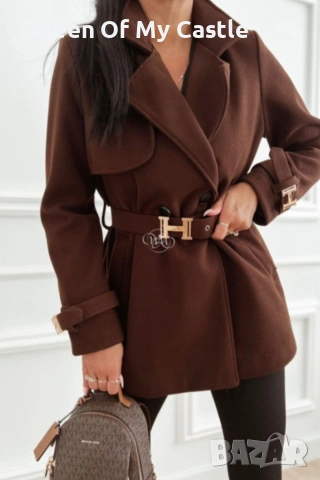 Разкошно кафяво палто