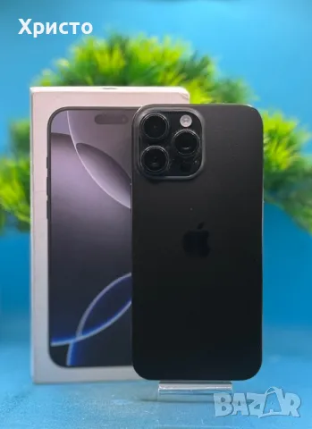 ПЕРФЕКТЕН!!! Apple iPhone 16 Pro Max, 256GB, 5G, Black Titanium, снимка 6 - Apple iPhone - 49011077