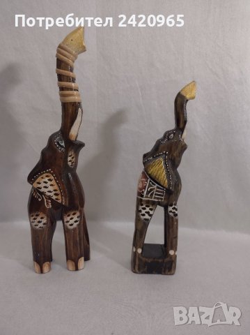 Два африкански слона декорация, снимка 3 - Декорация за дома - 38275004