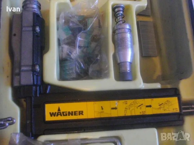 WAGNER MOTORHAMMER 0177 Пълен комплект немски електрически такер ел.длето професионален 120W 2 прист, снимка 6 - Други инструменти - 47717541