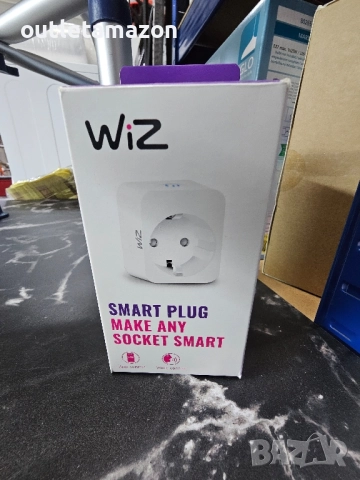 WiZ - Умен контакт с измервател на потреблението, интелигентно управление чрез глас