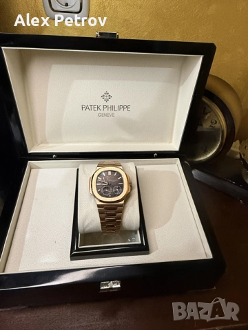 Patek Philippe nautilus moonphase rose gold, снимка 3 - Мъжки - 55966060