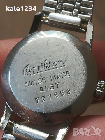 Дамски часовник Omikron. Swiss made. Швейцарски часовник. Ретро. Механичен. Vintage watch. , снимка 5 - Луксозни - 35500200
