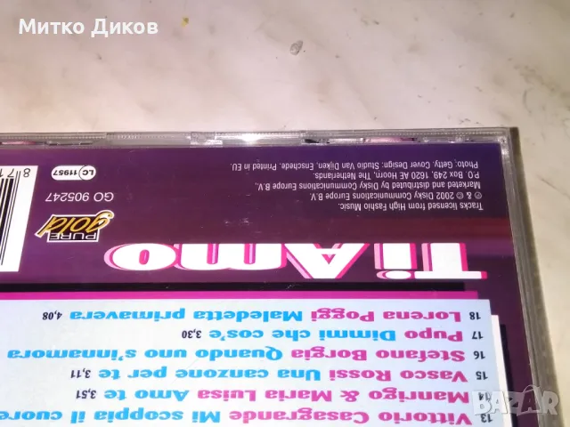 CD компакт диск Tiamo Ricardo Fogli - Pooh, снимка 4 - CD дискове - 49227973