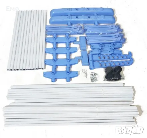 Сгъваем сушилник за дрехи на колелца - практична стойка за сушене на пране, снимка 5 - Сушилни - 48372035