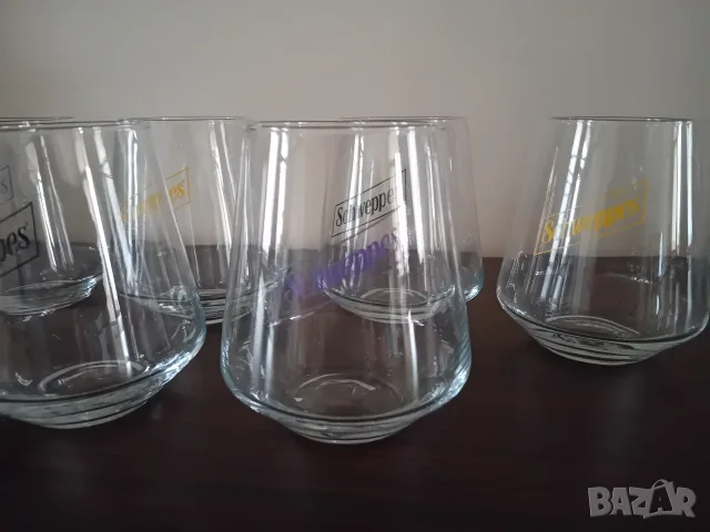 6 бр. чаши RASTAL брандирани за Schweppes. Нови.