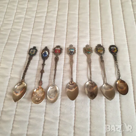 Сувенирни посребрени лъжички, снимка 1