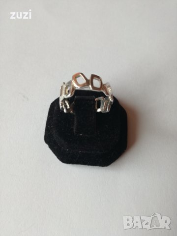 Сребърен пръстен , халка -  925 сребро, снимка 1 - Пръстени - 30684111